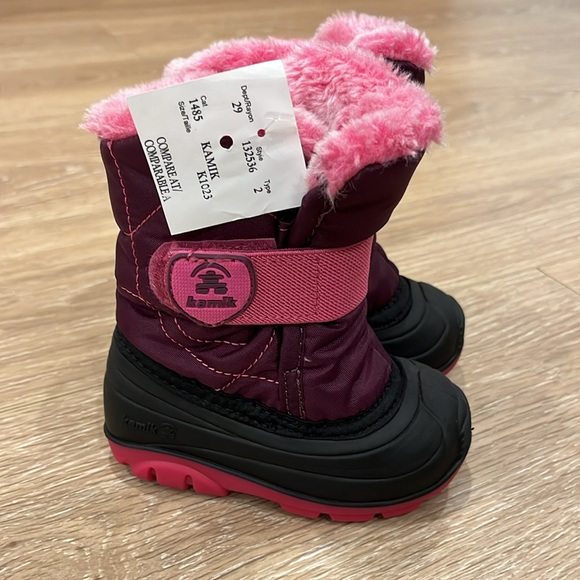 KAMIK Waterproof Pink Toddler Boots - size: 5 - Picture 3 of 9